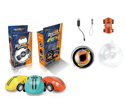 Машинка в кулі Rapid Monster ∙ Інтерактивна дитяча іграшка Машинка – спіннер USB