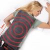 Зігрівальна електрична масажна підстилка – грілка MASSAGING WEIGHTED HEATING PAD від болю в спині · Флісова міні електропростирадло - накидка
