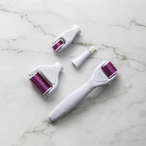 Мезороллер Derma Roller System 5 в 1 для гененерації шкіри · Набір титанових голок із запасними головками