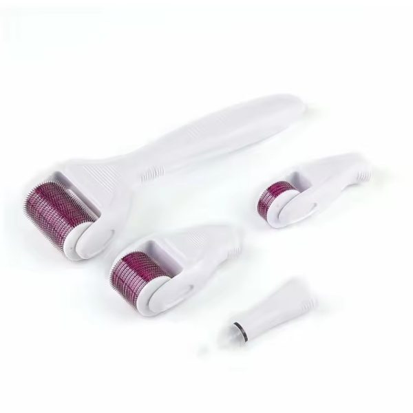 Мезороллер Derma Roller System 5 в 1 для гененерації шкіри · Набір титанових голок із запасними головками