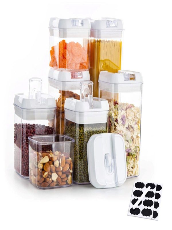 nabor-konteynerov-dlya-khraneniya-edy-sypuchikh-krup-food-storage-container-set-7-emkostey-s-germetichnymi-kryshkami-10-stikerov-etiketok-marker-v-komplekte-81698576295783_-2a7388d0a9 Набір контейнерів FOOD Storage Container Set для зберігання їжі, сипких та круп ∙ 7 ємностей з герметичними кришками ∙ 10 стікерів - етикеток + маркер у комплекті