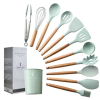 Набір кухонного приладдя Kitchen Set, 12 предметів ∙ Силіконові аксесуари для кухні з підставкою