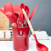 Набір кухонного приладдя Kitchen Set, 12 предметів ∙ Силіконові аксесуари для кухні з підставкою