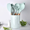 Набір кухонного приладдя Kitchen Set, 12 предметів ∙ Силіконові аксесуари для кухні з підставкою
