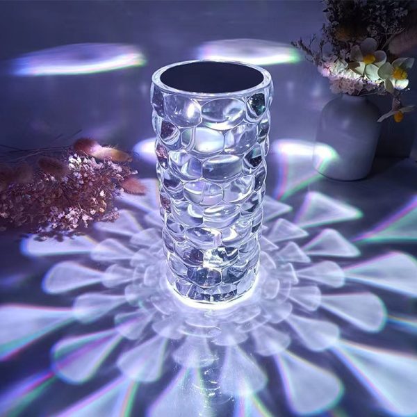 Настільна лампа - нічник Алмаз Crystal Lamp Diamond RGB · Кришталевий атмосферний світильник на акумуляторі, 16 кольорів