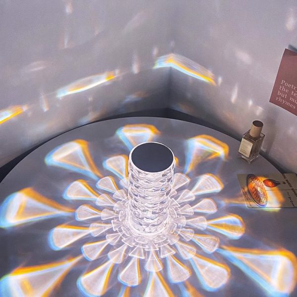 Настільна лампа - нічник Алмаз Crystal Lamp Diamond RGB · Кришталевий атмосферний світильник на акумуляторі, 16 кольорів