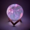 Настільний сенсорний світильник – нічник Місяць Magic 3D RGB Moon Light з пультом