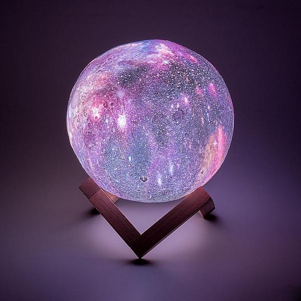 Настільний сенсорний світильник – нічник Місяць Magic 3D RGB Moon Light з пультом