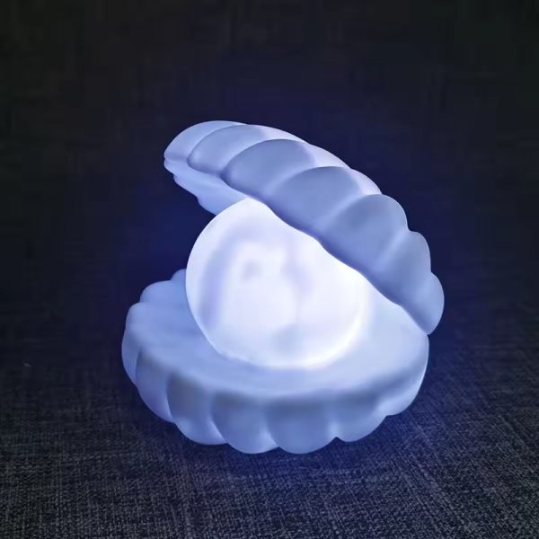 Нічник Мушля з перлиною Perl Light · LED світильник настільний бездротовий з USB зарядкою