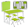 Розкладний стіл - валіза з 4 стільцями Folding Table для пікніка, риболовлі, дачі, 120х60 см