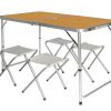 Розкладний стіл - валіза з 4 стільцями Folding Table для пікніка, риболовлі, дачі, 120х60 см