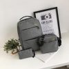 Рюкзак міський Backpack Комплект 3 в 1 місткий рюкзак для ноутбука з сумкою та гаманцем