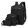 Рюкзак міський Backpack Комплект 3 в 1 місткий рюкзак для ноутбука з сумкою та гаманцем