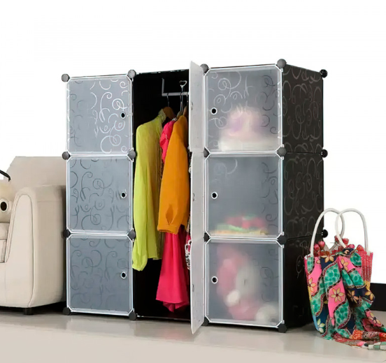 Складна шафа Storage Cube Cabinet MP 39-61 Пластикова шафа - органайзер для речей, 110х110х35 см