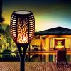 Ліхтар садовий на сонячній батареї Solar flame, 50 см · LED світильник у формі факела з класом захисту IP65