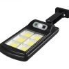 Вуличний ліхтар із сонячною панеллю LED Solar Street Light BL BK 120-6COB ∙ Акумуляторний світильник з датчиком руху та пультом 2200mA на сонячній батареї