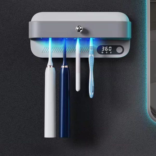 Тримач зубних щіток Toothbrush disinfection rack з ультрафіолетовою стерилізацією