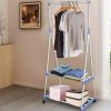 Універсальна пересувна стійка - вішалка для одягу з поличками Coat Rack