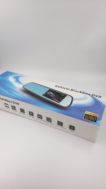 Відеореєстратор – дзеркало Blaсkbox DVR AK47 з камерою заднього виду ∙ Автомобільний реєстратор на 2 камери Full HD ∙ Режим фото 5 МП ∙ Датчик руху/удару ∙ Нічна зйомка ∙ Мікрофон
