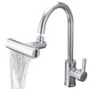 Водозберігальна насадка SHOWER HEAD на кухонний кран з широкою лійкою – розпилювачем та обертанням 360° · 4 режими струменя