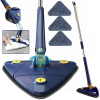 Інноваційна регульована швабра Triangle MOP ∙ Трикутна швабра з віджимом та поворотом на 360