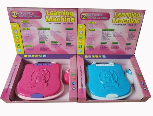 Інтерактивний дитячий ноутбук Learning Machine з мишкою, 65 вбудованих навчальних ігор ∙ Комп'ютер для дитини · Рожевий / блакитний